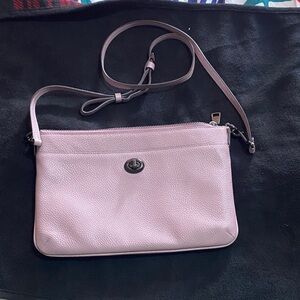 Coach Elegant Pink Leather Crossbody Bag